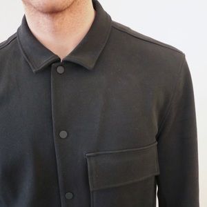 Dark forest green shirt jacket